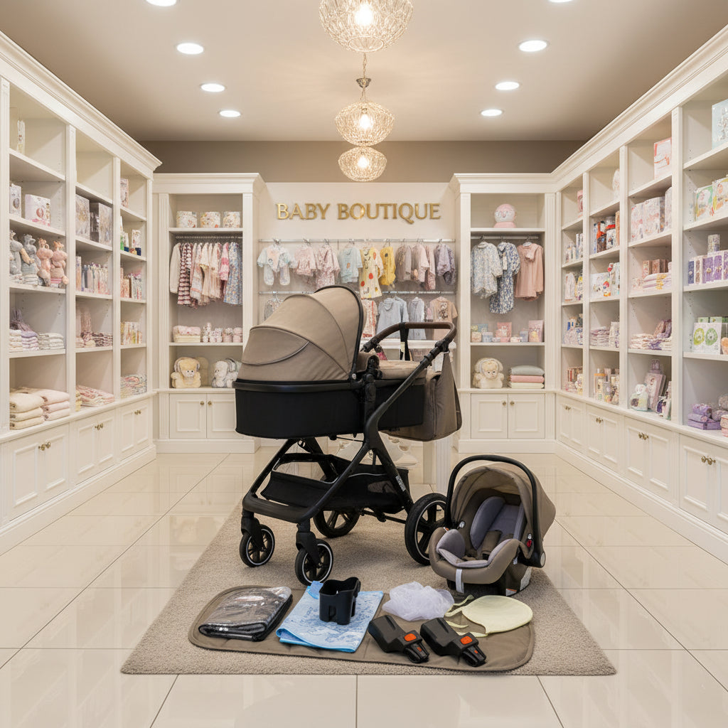 Landscape Stroller With Reclining Seat And Foldable Design For Easy Outings
