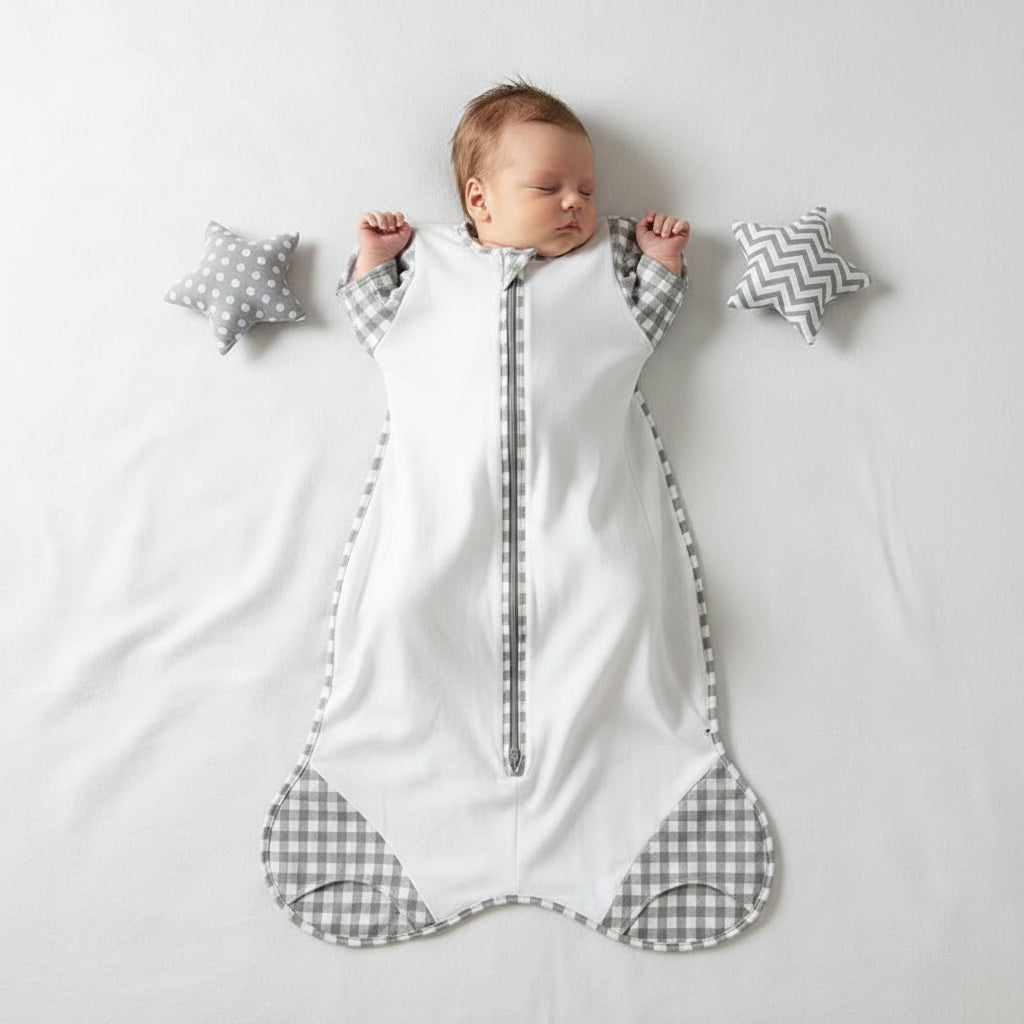 Newborn Baby Swaddle Sleeping Bag Cotton Plus Version Anti-kick