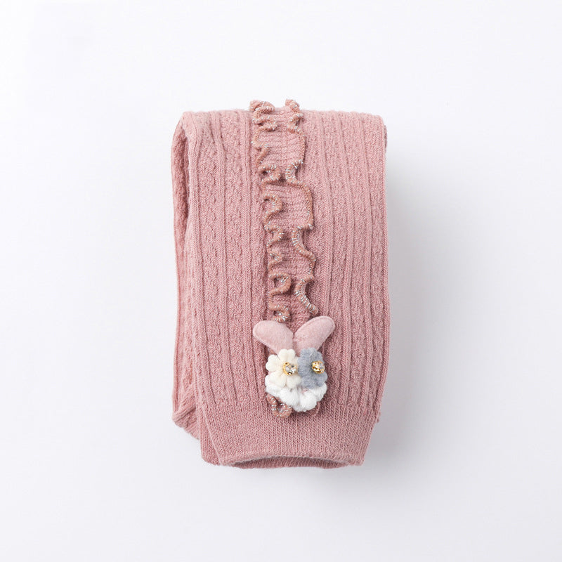 Cartoon Children's Ninth Pants With Vertical Agaric