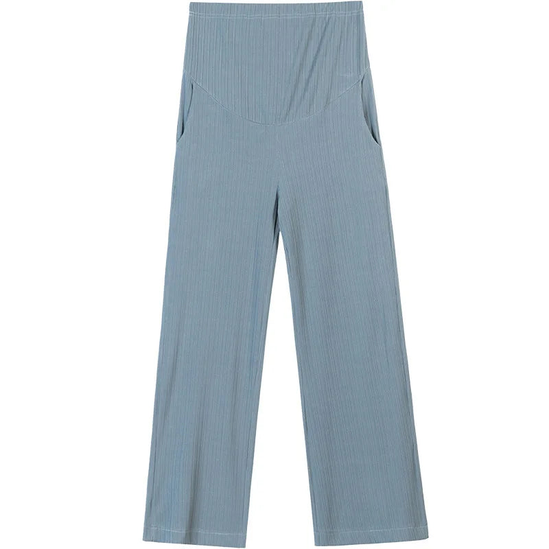 Maternity Clothings Thickened Belly Pants Clothes for Pregnant Women Casual Pants Loose Maternity Pants