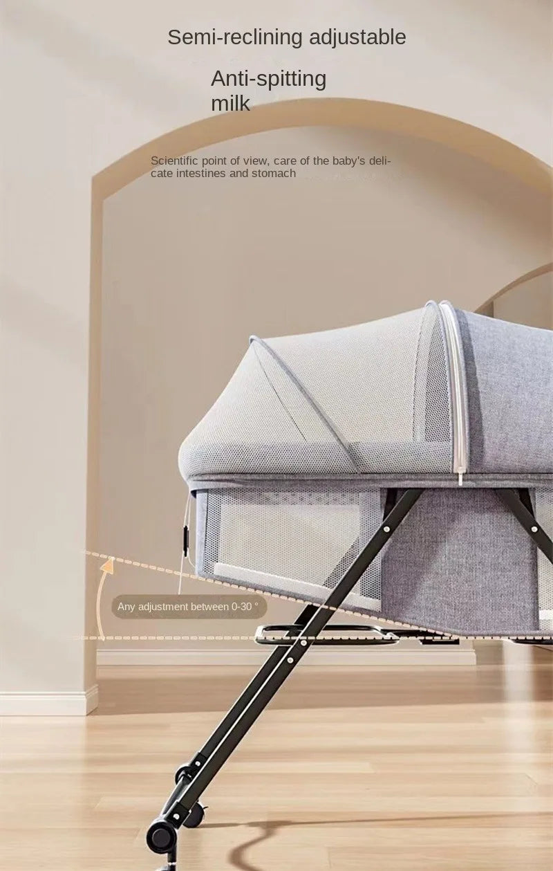Portable Bassinet Cover with Mosquito Net Bassinet Bedside Sleeper Crib Tent for Toddler for Baby Crib to Keep Cats/Bugs Out