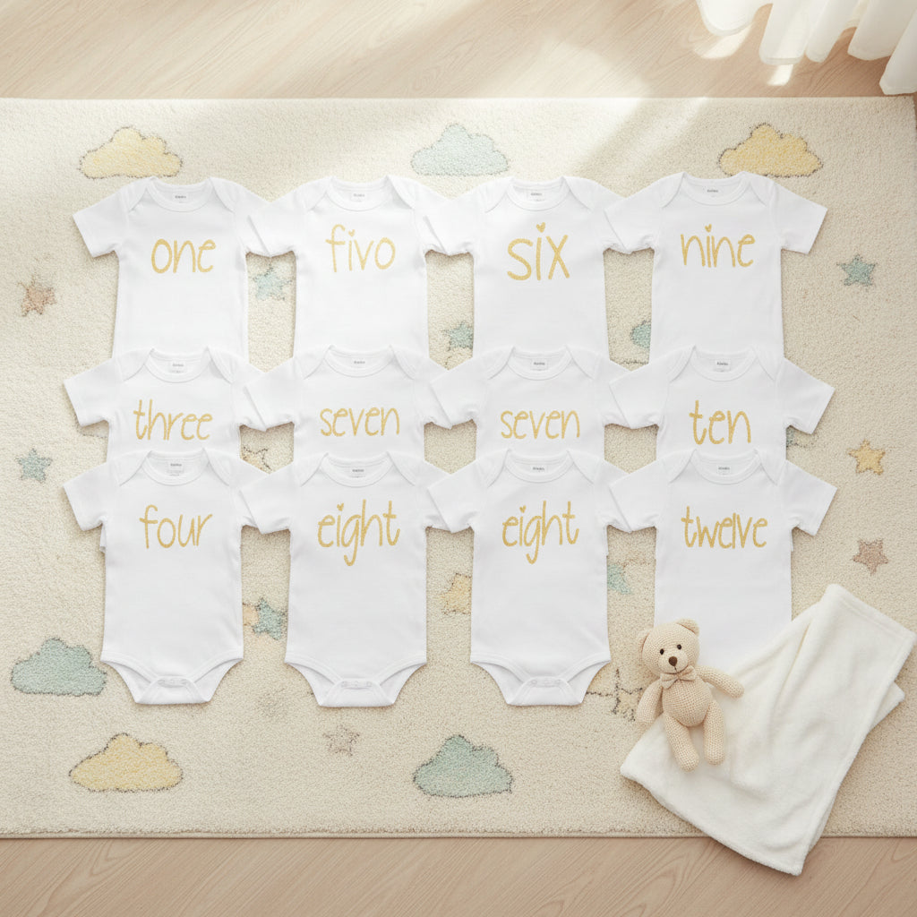 Fine Cotton Baby One Piece Romper Luxe Collection Limited Edition