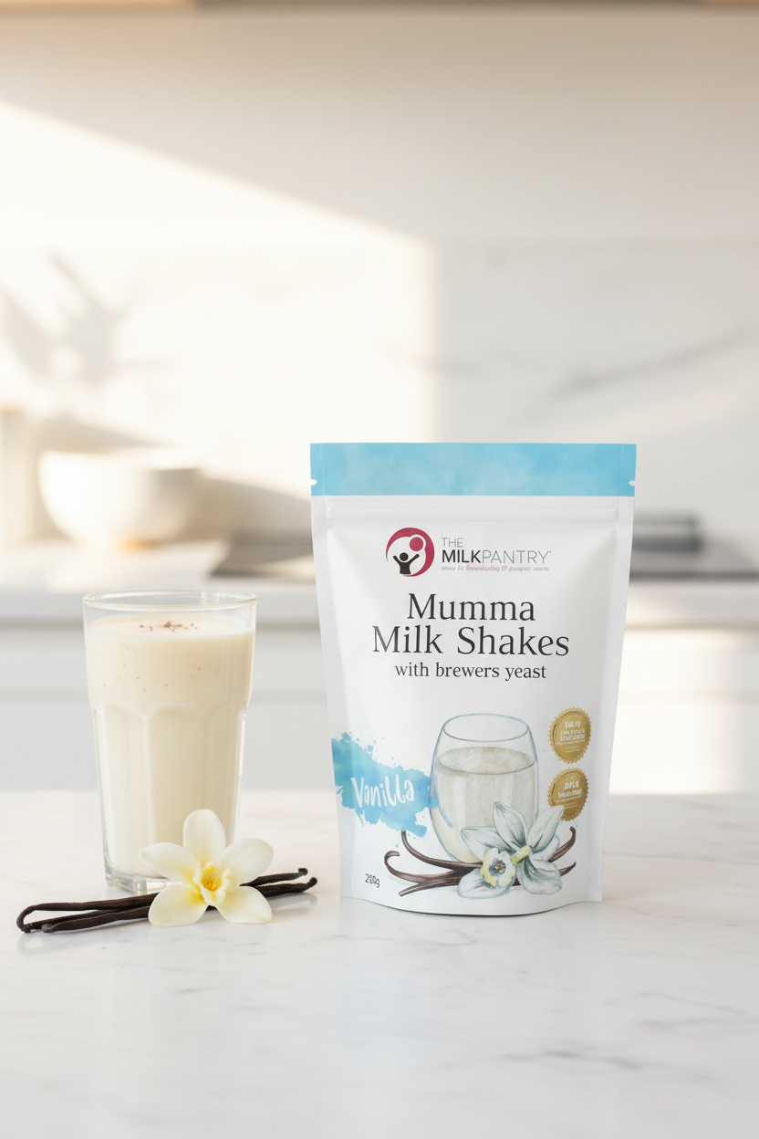 Mumma Shakes Vanilla Lactation Milkshake Powder For Nursing Moms