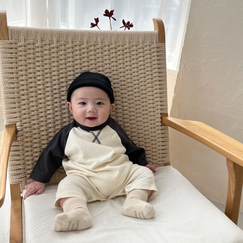 TinyBeam Newborn Comfortable Casual Jumpsuit - Soft Cotton Pullover