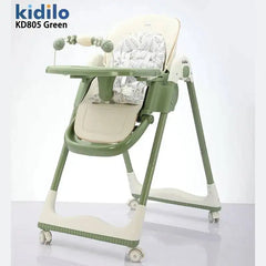 KIDILO Baby Highchair Dining Chair Baby Eating Foldable Seat Multifunctional Lift Baby Dining Table Chair