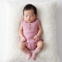 TinyNest Baby Romper Newborn Onesie - Cotton Sleeveless Comfort