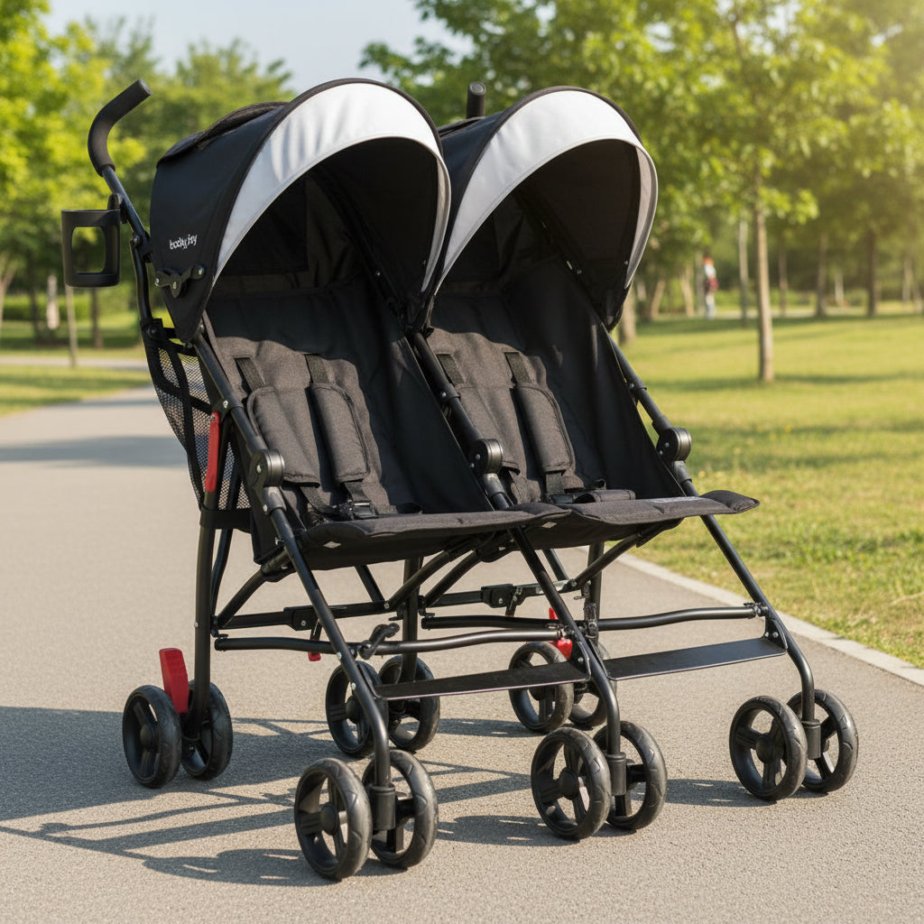 Foldable Twin Baby Stroller Ultralight Aluminum Elite