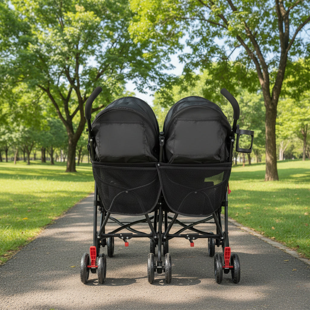 Foldable Twin Baby Stroller Ultralight Aluminum Elite