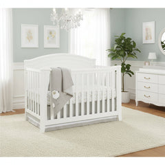 SF Home Solid Wood Convertible Crib in White - Toddler Bed Sold Separately