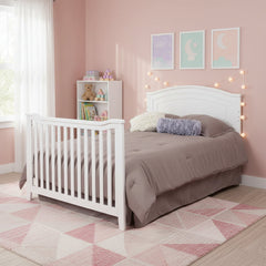 SF Home Solid Wood Convertible Crib in White - Toddler Bed Sold Separately