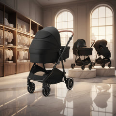 VEVOR Carbon Steel Stroller Elite Oxford Fabric Bassinet