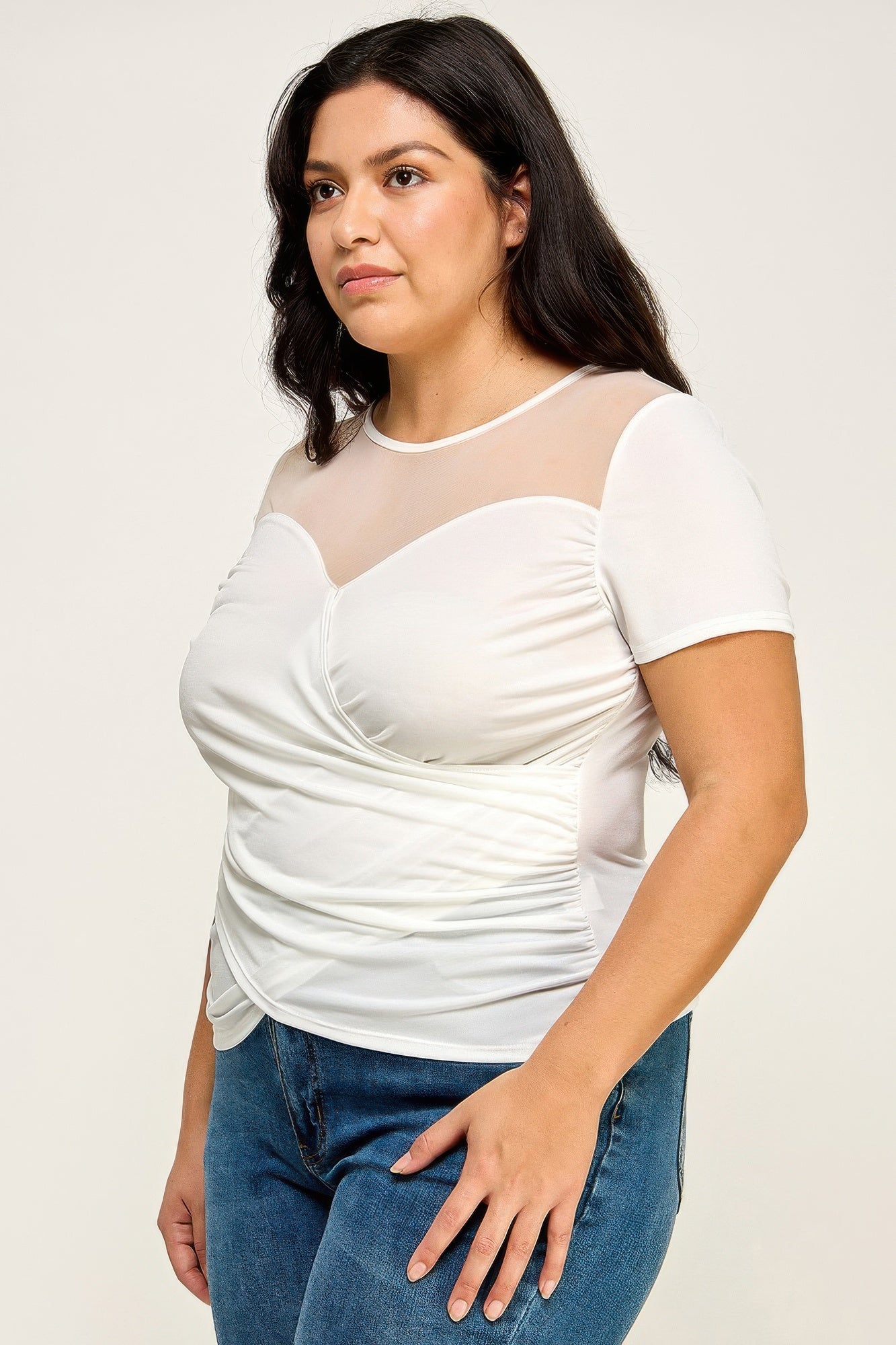 Mesh Wrap Top