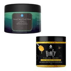 Pursonic Ultimate Skin Detox & Hydration Mask Bundle – Dead Sea Mud Mask & Honey Facial Mask