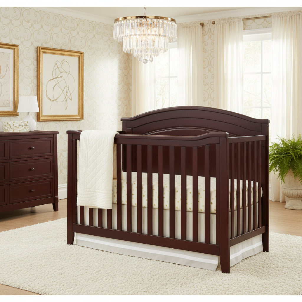 SF Home Solid Wood Convertible Crib Grey Signature
