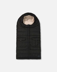 Evolutive Baby Footmuff Designed For Car Seat And Stroller Black