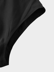 Taffeta Bubble Jumper-Black