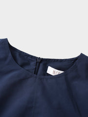 Taffeta Bubble Jumper-Navy