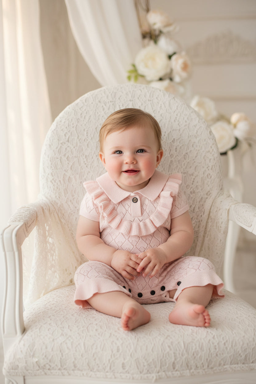 Pink Baby Girl Romper