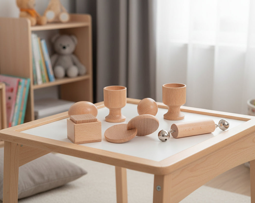 Interactive Montessori Wooden Educational Toy Set for Infants