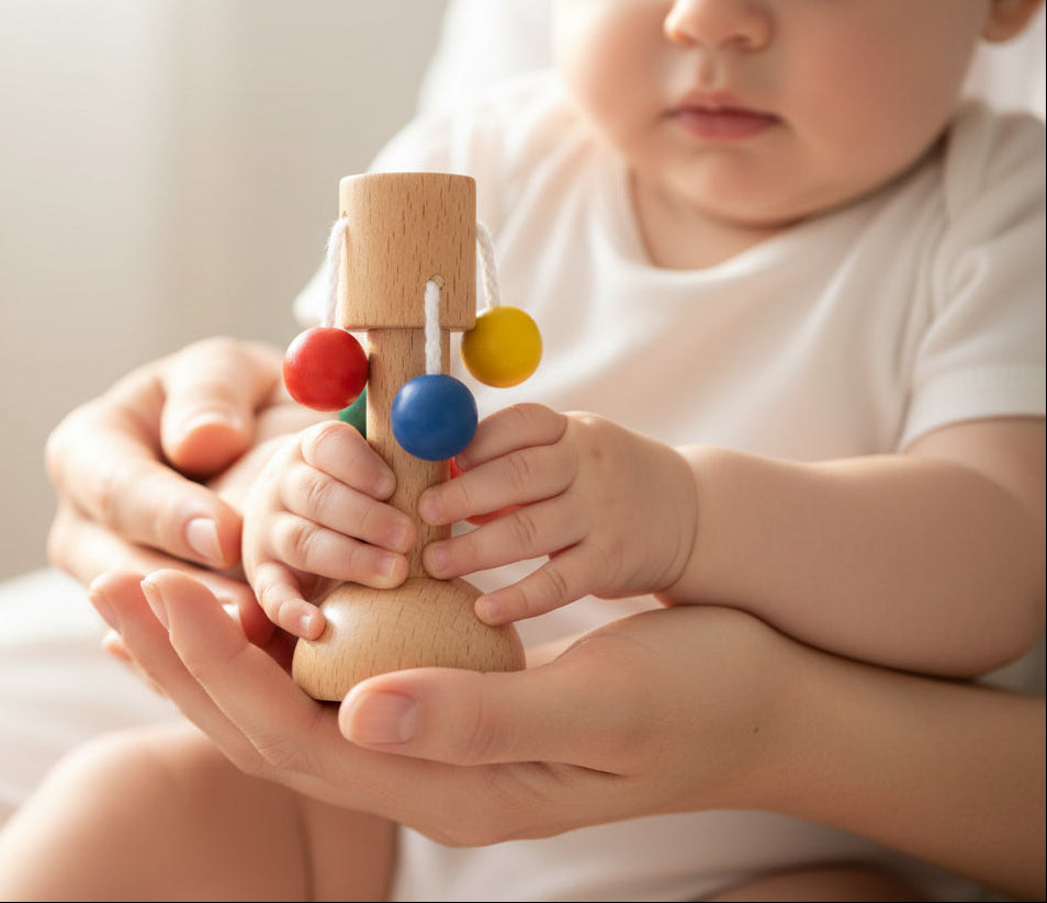 Interactive Montessori Wooden Educational Toy Set for Infants