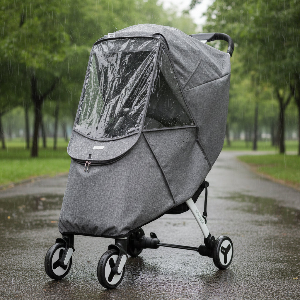 Jurzee Layk universal Stroller Cover - Durable Polyester EVA Shield For All Weather