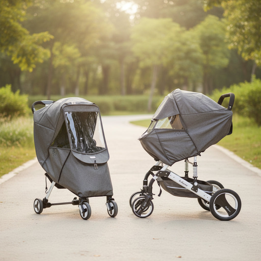 Jurzee Layk universal Stroller Cover - Durable Polyester EVA Shield For All Weather