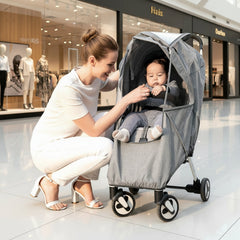 Jurzee Layk universal Stroller Cover - Durable Polyester EVA Shield For All Weather