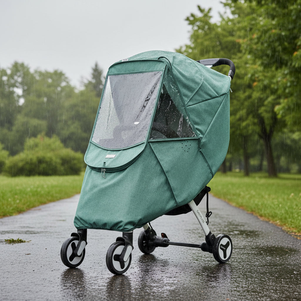 Jurzee Layk universal Stroller Cover - Durable Polyester EVA Shield For All Weather