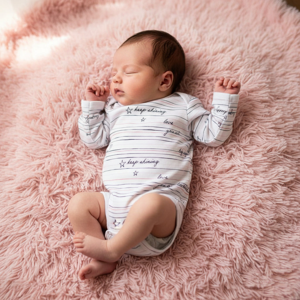 Bamboo Baby Long-Sleeved Onesie | Rosewood