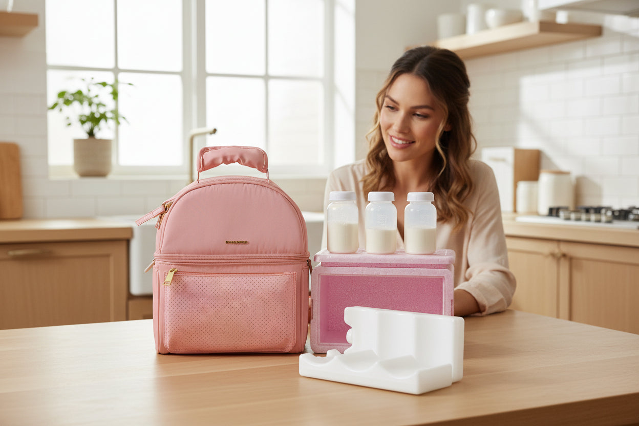Breastmilk Cooler Bag with Detachable Insulation Box Set