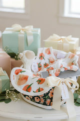 Welcome Baby Girl - Peaches & Lamb Gift Basket