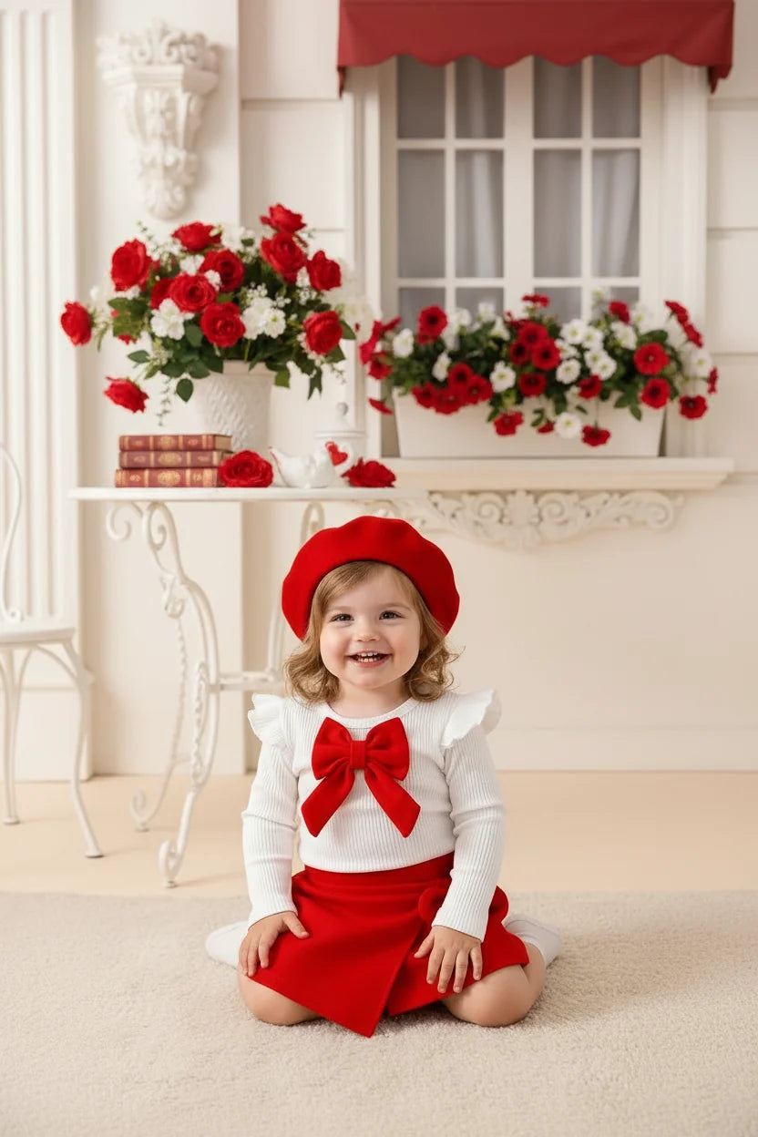 Lavender Cotton Polyester Jersey Baby Three Piece Set Exclusive