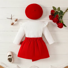 Lavender Cotton Polyester Jersey Baby Three Piece Set Exclusive