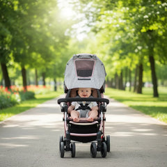 Blue Stroller Sun Shade Nylon Luxe Collection Exclusive