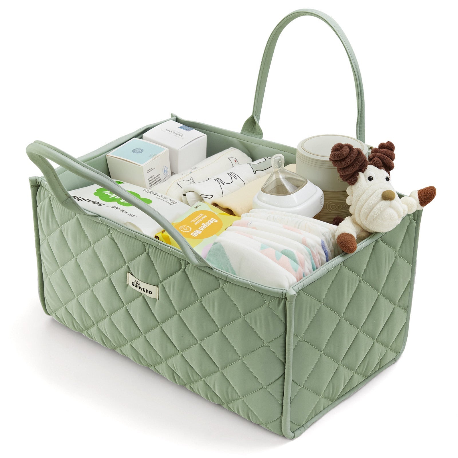 Quilted Diaper Caddy Organizer