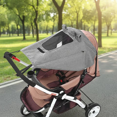 Blue Stroller Sun Shade Nylon Luxe Collection Exclusive