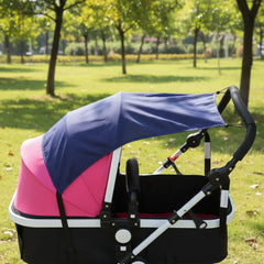 Blue Stroller Sun Shade Nylon Luxe Collection Exclusive