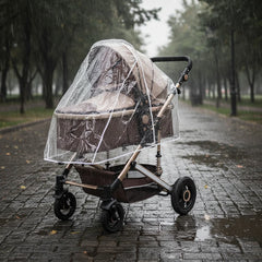 White Universal Stroller Rain Cover Crystal Shield Limited