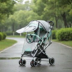 White Universal Stroller Rain Cover Crystal Shield Limited