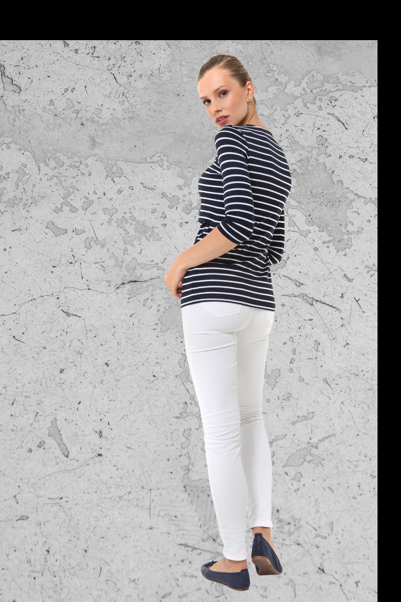 Naval Maternity/Nursing Top