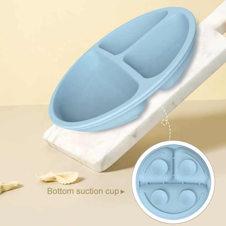 NNEDSZ Yellow 1183# Silicone Baby Feeding Set - Suction Plate, Bib, Cup & Utensils | BPA-Free Baby Tableware