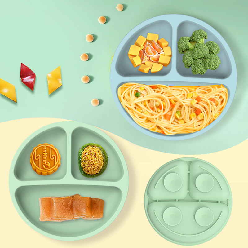 NNEDSZ Yellow 1183# Silicone Baby Feeding Set - Suction Plate, Bib, Cup & Utensils | BPA-Free Baby Tableware