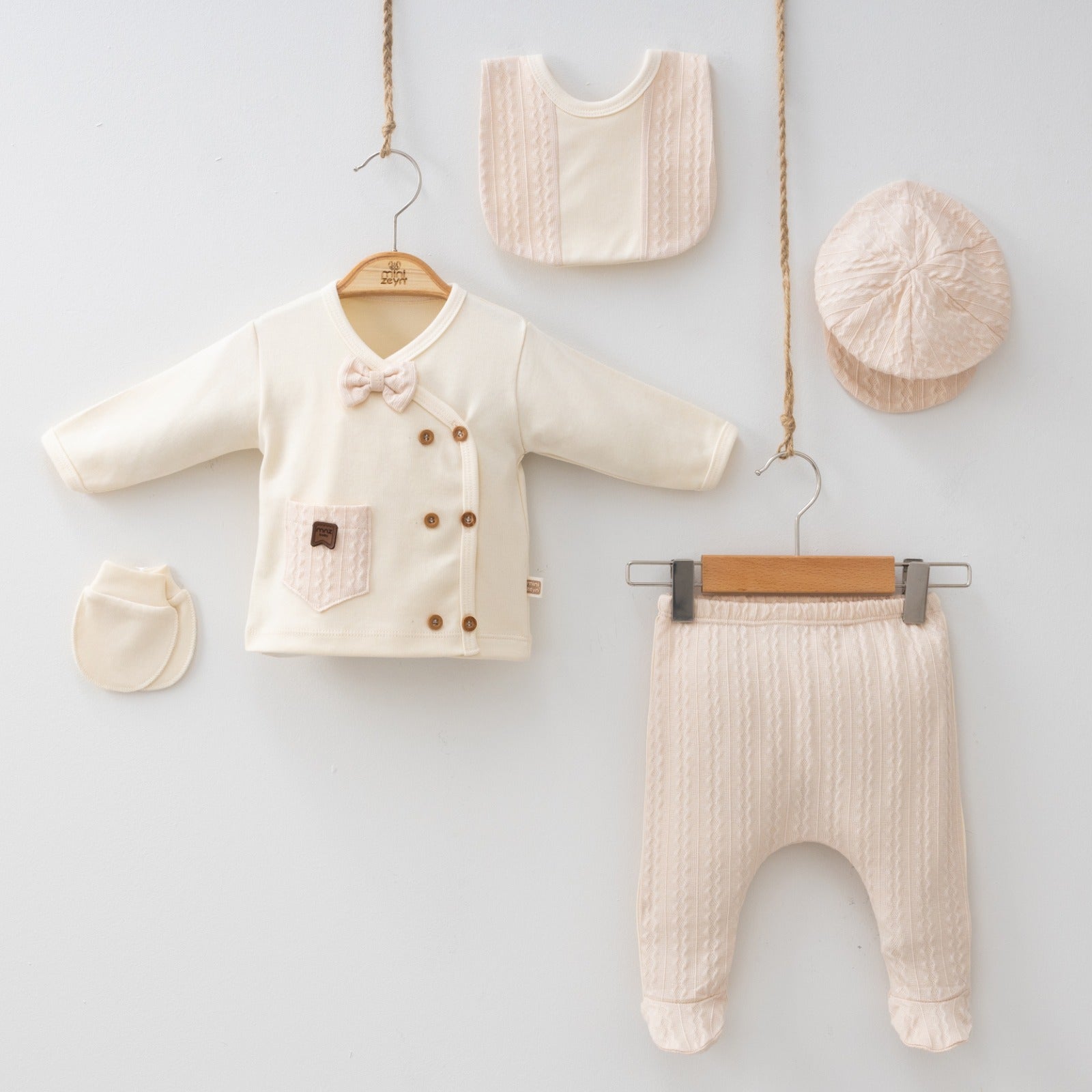 Puerto Rico Newborn Cotton 5Piece Set Boutique Collection