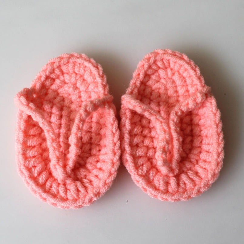 Newborn Photography Props Knitted Small Slippers