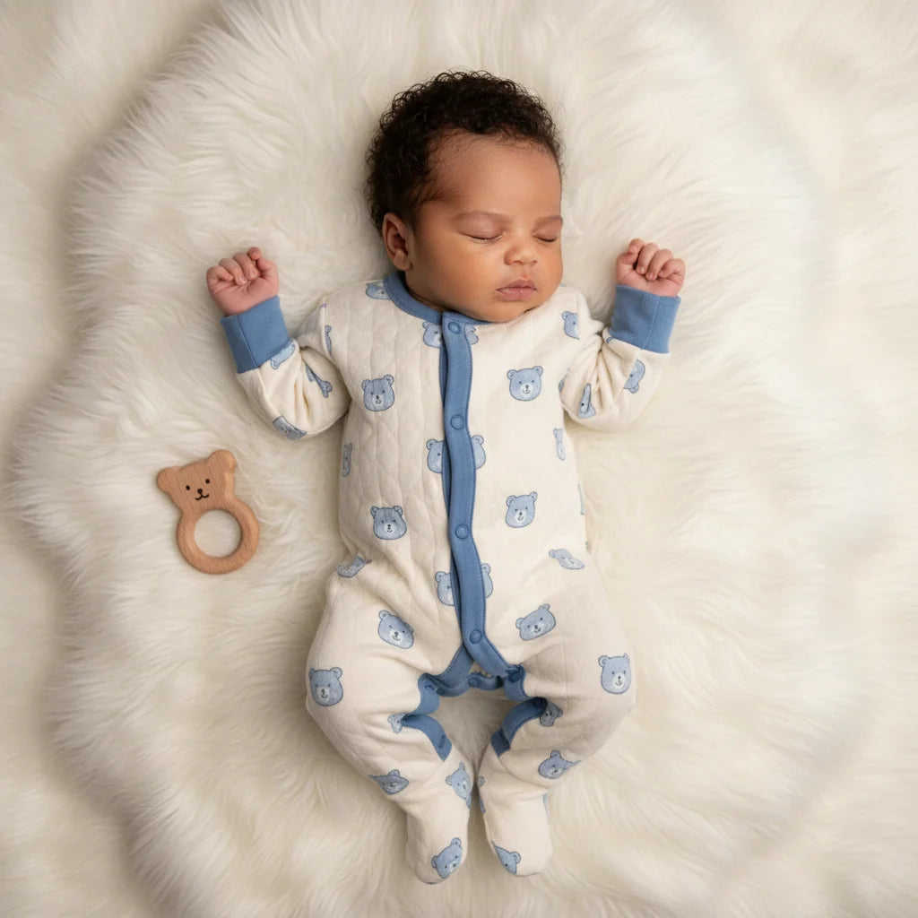 Cotton Padded Baby Romper Elite Autumn Winter Loungewear