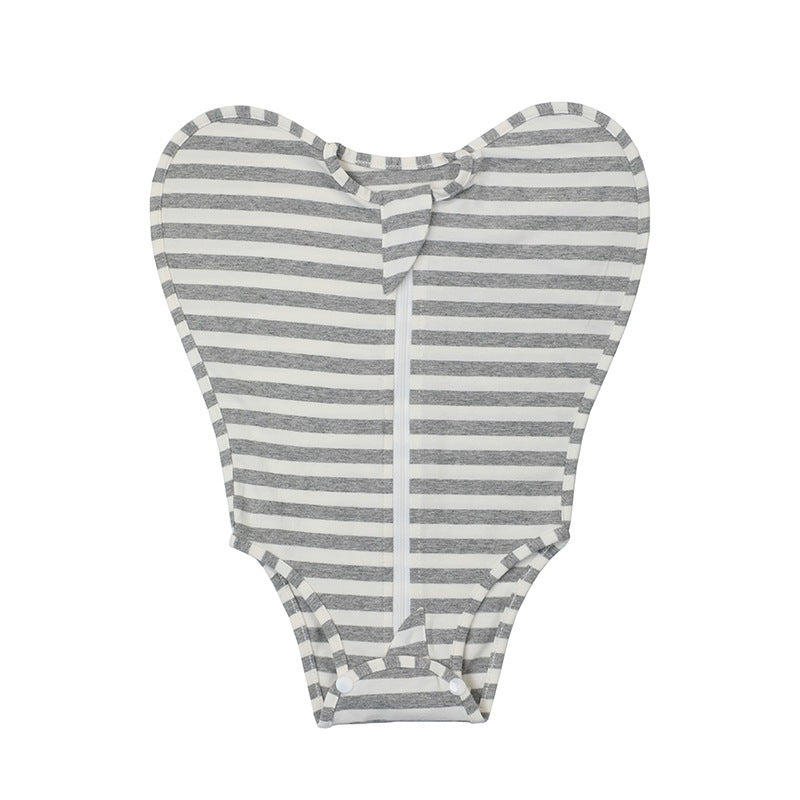 Bamboo Fiber Baby Anti-startle Sleeping Bag Newborn Leg Leakage Jumpsuit Surrender Style Baby Swaddling