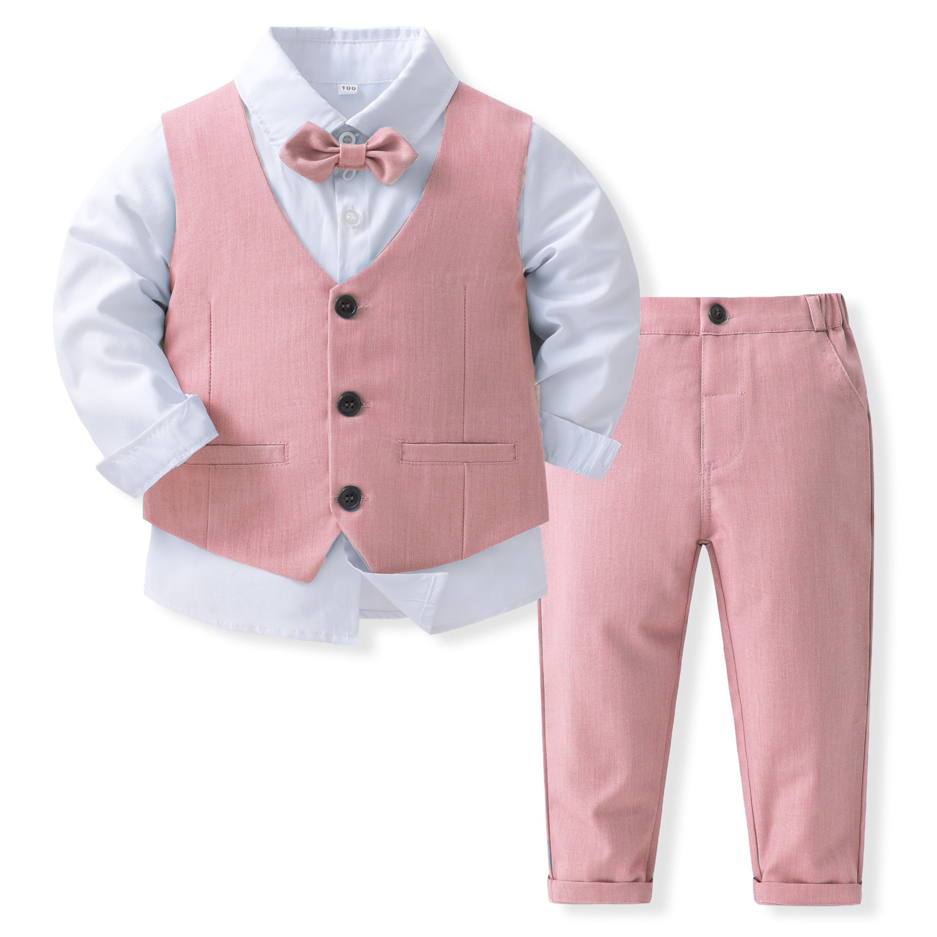 Children's Suit Bow Tie Vest Formal Three-Piece Set