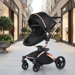 High Landscape Baby Stroller 360-degree Rotation 3-in-1 Basket Foldable