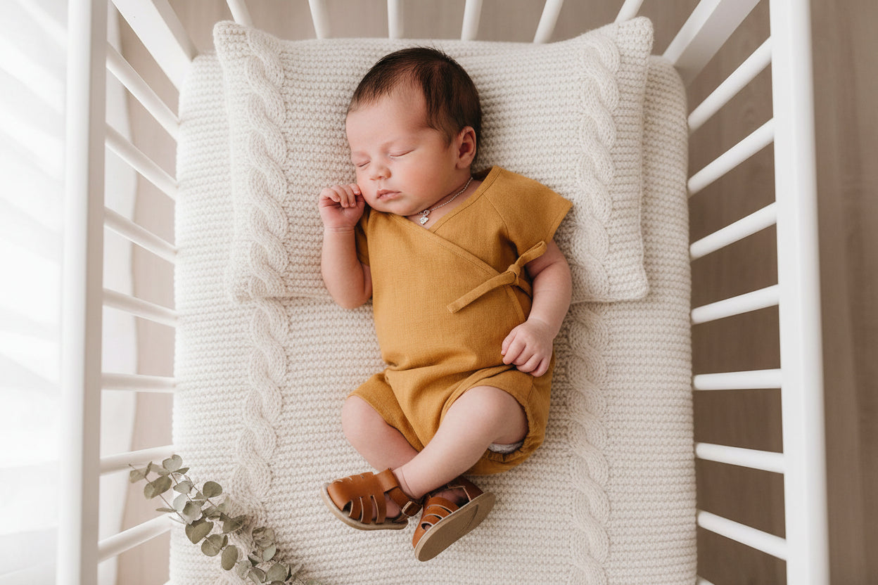 Cotton And Linen Romper Boys Short One-piece Short-sleeved Japanese Kimono