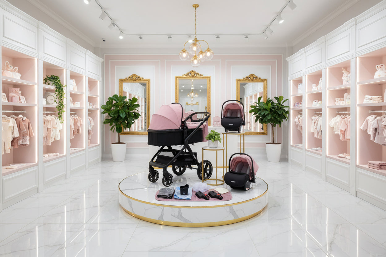 Landscape Stroller With Reclining Seat And Foldable Design For Easy Outings